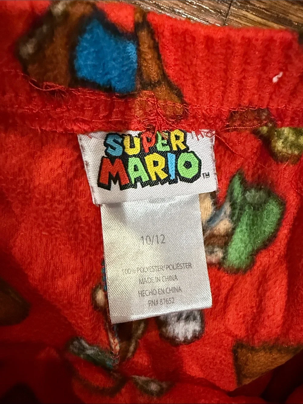 Kids Red Character-Print Fleece Pajama Pants
